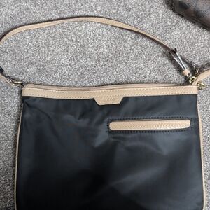 Black and Tan Crossbody Bag